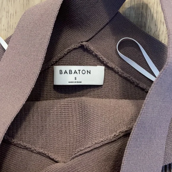 SOLD Babaton brown wrap top - Picture 2 of 2